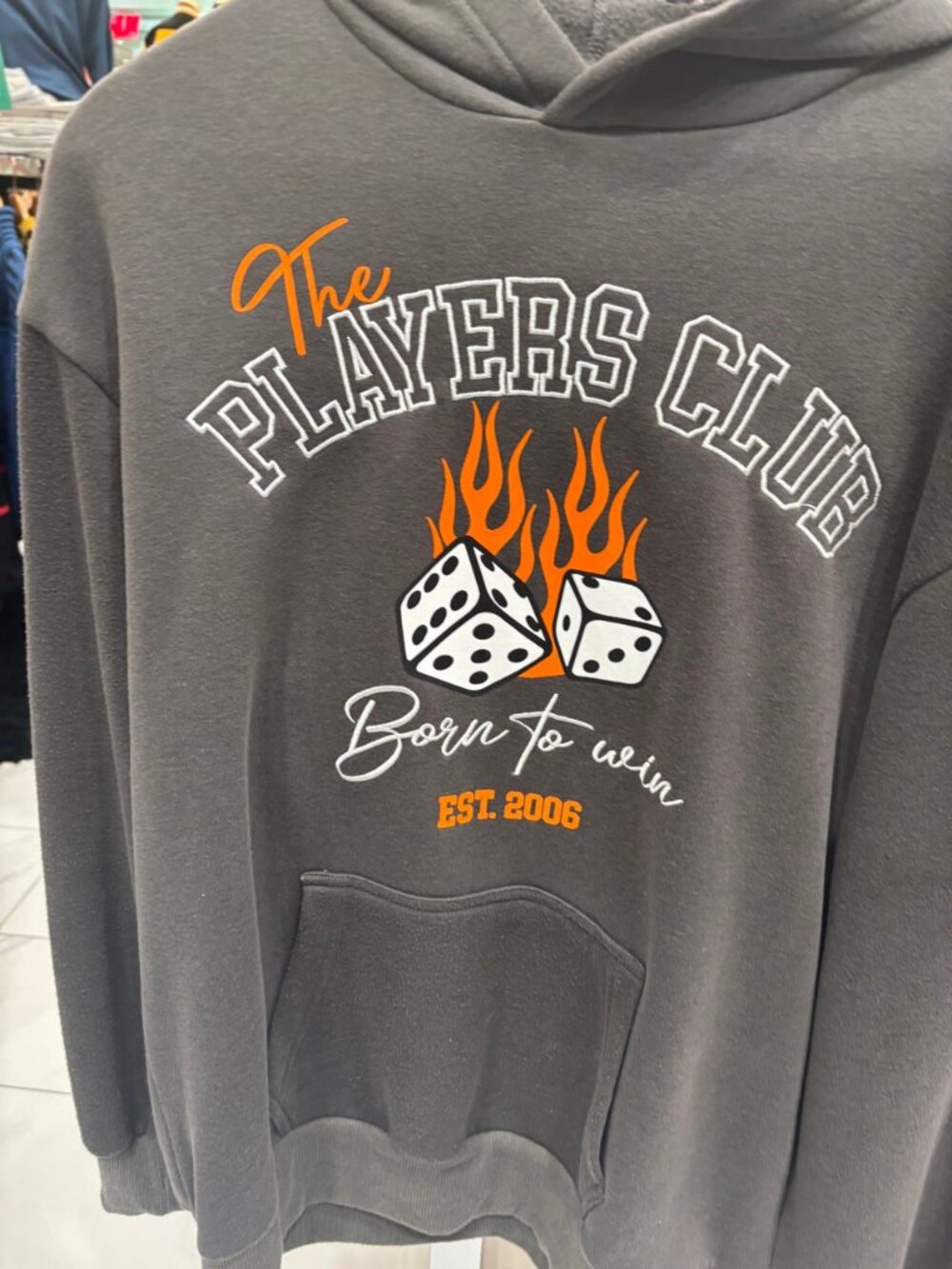 Players Club Born To Win Hoodie - Size Small